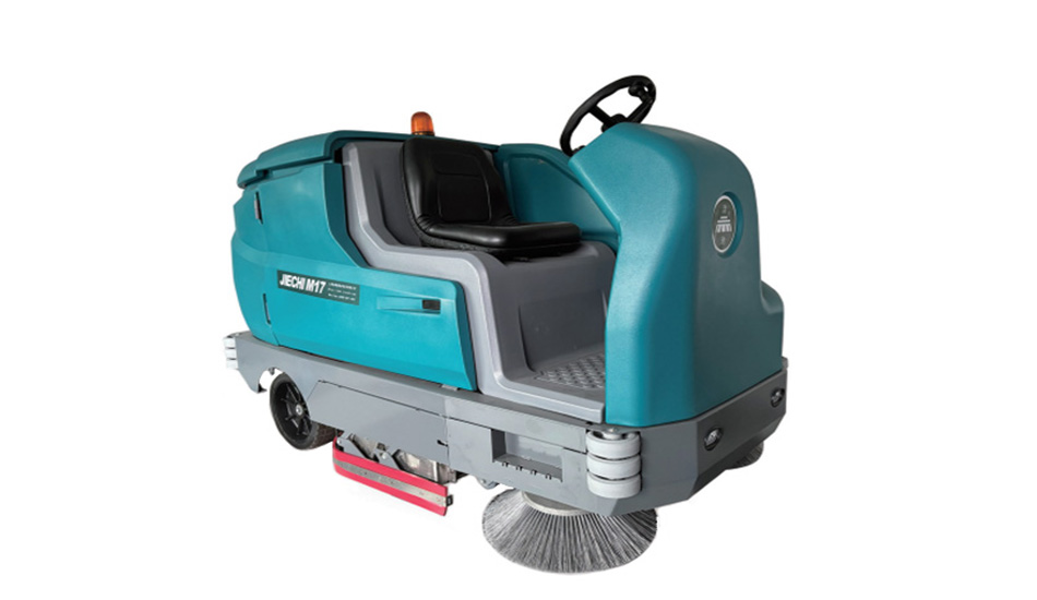 JIECHI standalone walk-behind floor scrubber cleaning factory floor JIECHI standalone walk-behind floor scrubber cleaning factory floor