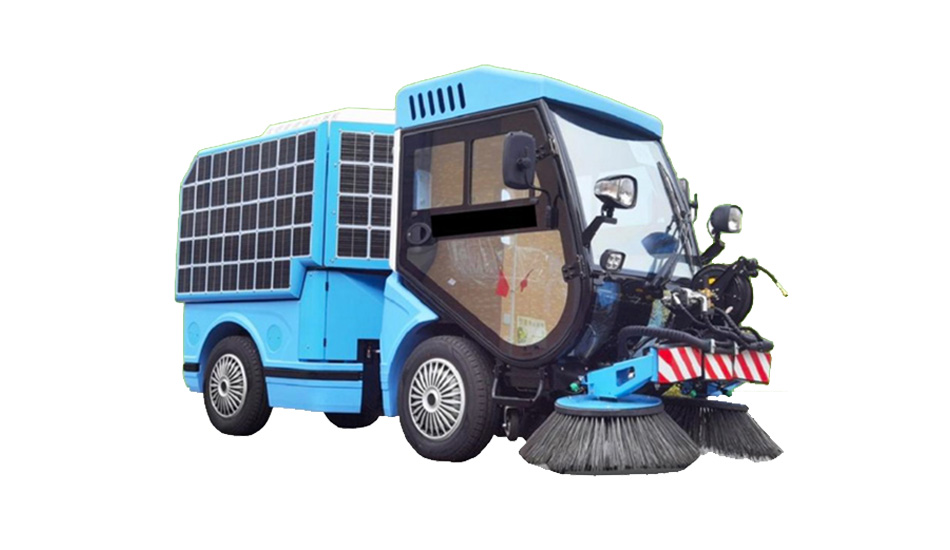 JIECHI standalone floor scrubber in action on industrial concrete floor JIECHI standalone floor scrubber in action on industrial concrete floor