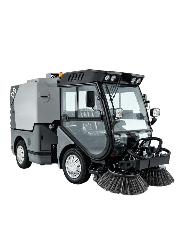 solar lithiumion road sweeper